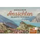 Österreichische Post-Werbung: 'Nostalgische Ansichten beliebter Reiseziele' mit Briefmarken und Postkarten, Landschaft.