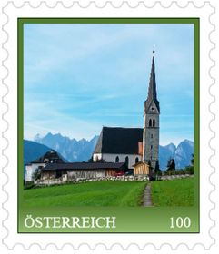 series village church “Gosau, Upper Austria“ Stamp Edition 1