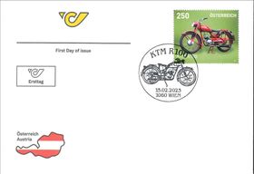 &quot;KTM R100&quot; Ersttagsbrief