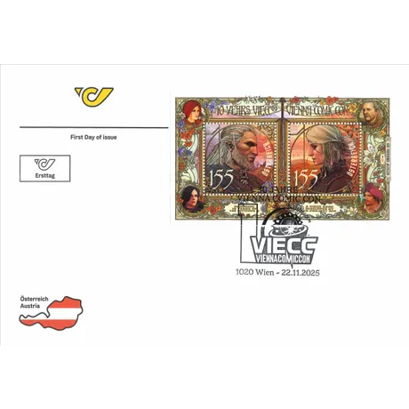 Showtime! Die Vienna Comic Con ist das größte Event Österreichs für Popkultur in den verschiedensten Ausprägungen. Zum 10-Jahres-Jubiläum gratuliert die Österreichische Post mit einem spektakulären Briefmarkenblock.