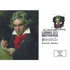 '250. Geburtstag Ludwig van Beethoven' Maximum Karte