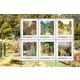 624005_MB-Gartenkunst Austrian Post 2023 stamp set, 0.95 Euro each: garden-themed paintings by various artists, vibrant floral designs.