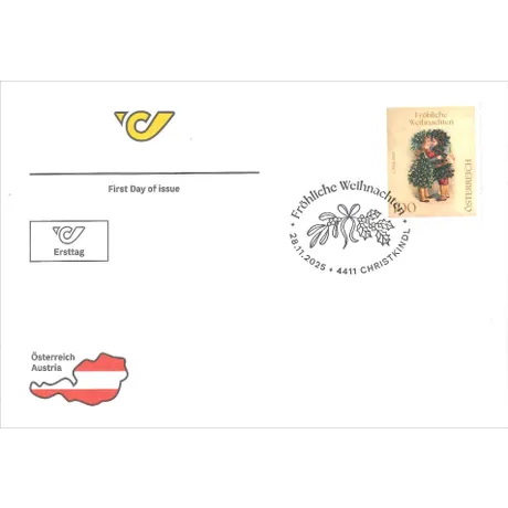 Weihnachtsnostalgie Zur Weihnachtszeit versenden viele Menschen weihnachtliche Grußkarten an jene, die sie nicht persönlich treffen können. Mit einer hübschen Briefmarke wird jedes Poststück noch festlicher.