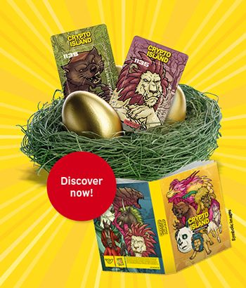 Crypto stamp Comic Characters Easter