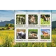 e769cc334811ec171495f323f1f7f3531f135c4e.png Austrian Post 2023 stamp sheet, 0.85€ each: farm animals including lambs, rabbit, pony, piglet, chicks, and calf.